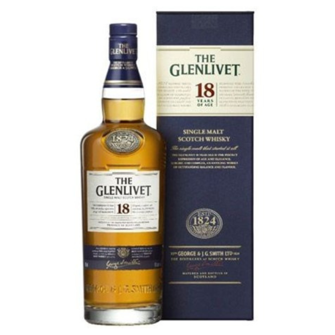Whisky The Glenlivet 18 Ans 43% Etui 70 CL